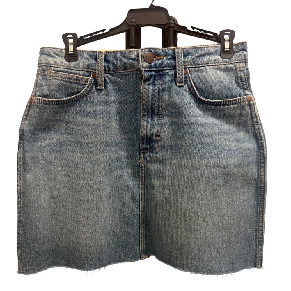 Wrangler Retro Bailey High Rise Denim Mini‎ Skirt Light Wash Blue 27/3 NEW